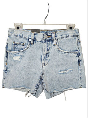 BLANKNYC The Barrow Vintage High Rise Distressed Denim Shorts NWT Size 25